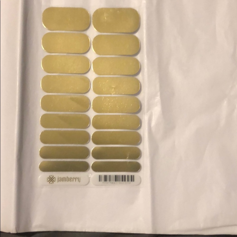 Jamberry Mirror metallic Gold  Full Sheet
